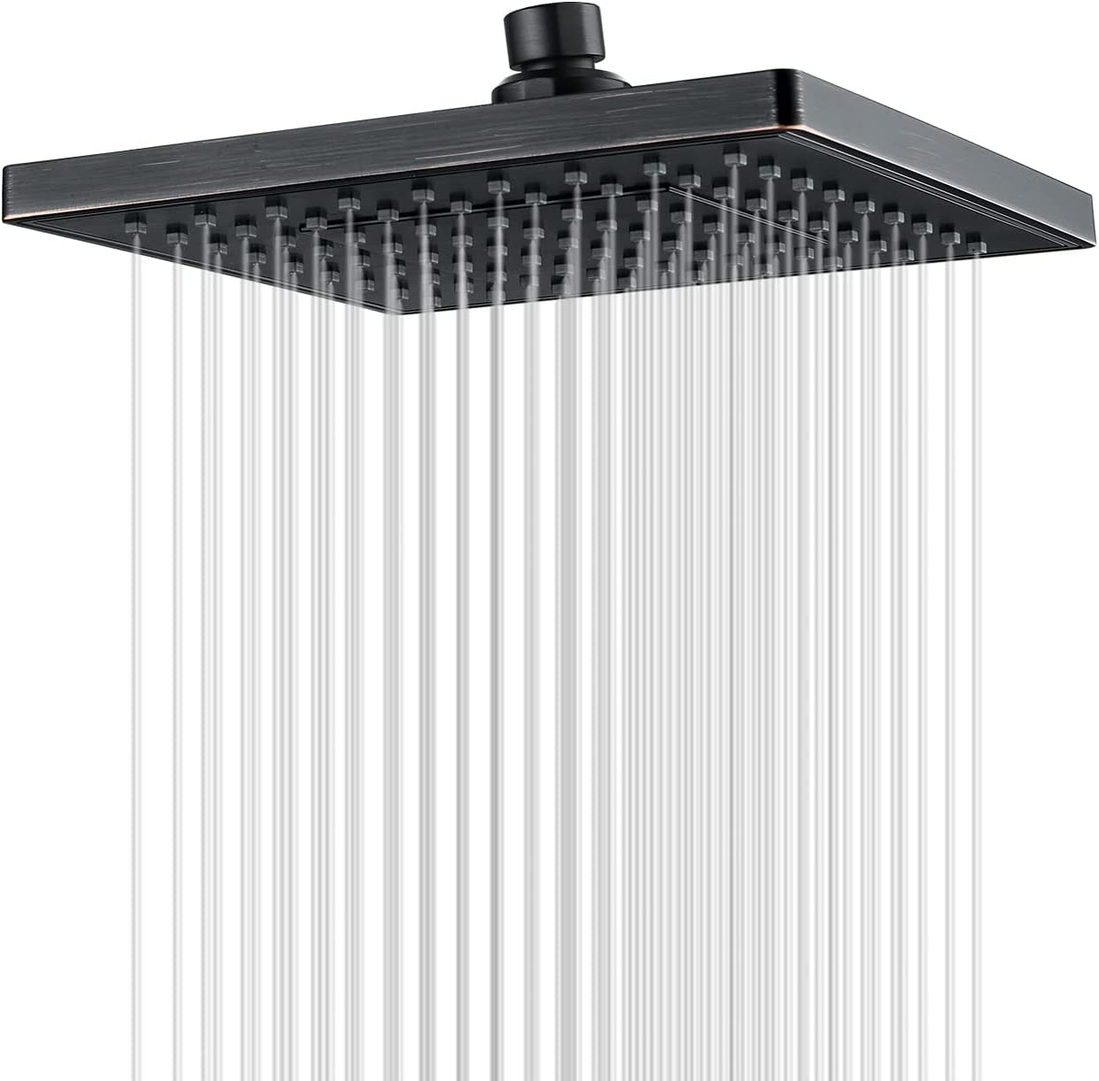8 Inch Rainfall Shower Head with Angle Adjustable - brightshowers